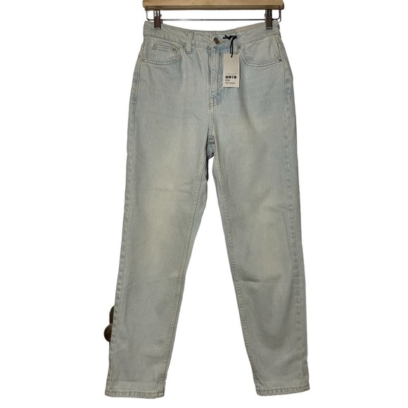 Nwt Topshop Moto Mom High Waisted Denim size US 4 - Picture 1 of 6